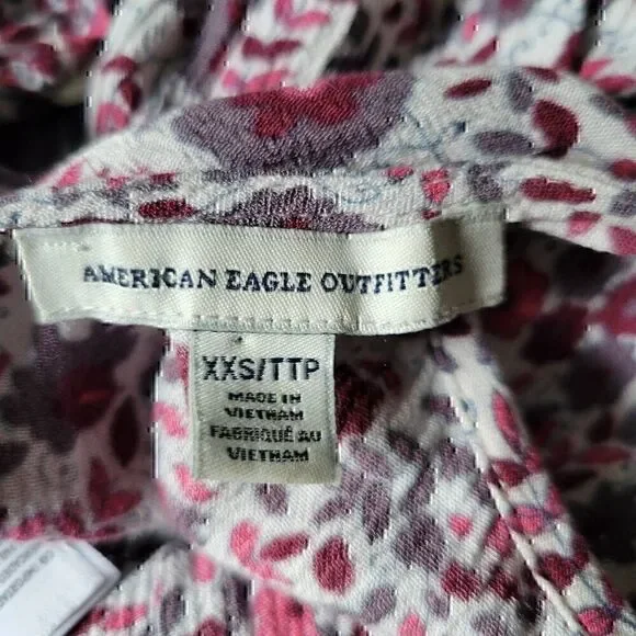 American Eagle Outfitters Short Ditsy Floral Cottagecore Casual Beach Sun Dress - Picture 10 of 13